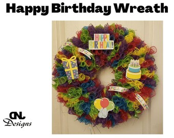 Office/Classroom Happy Birthday Wreath