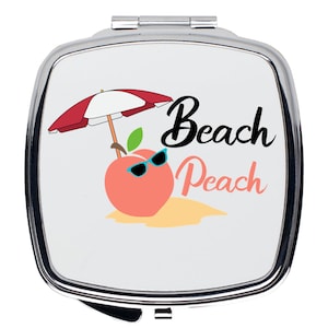 Beach Peach Compact Mirrors