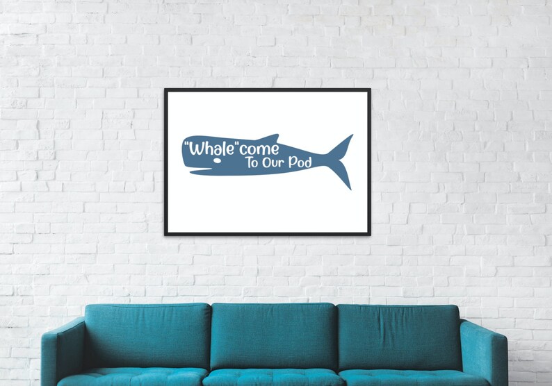 Whalecome to Our Pod Cut File Pack Welcome - Etsy
