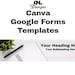 Canva Google Forms Templates - Etsy