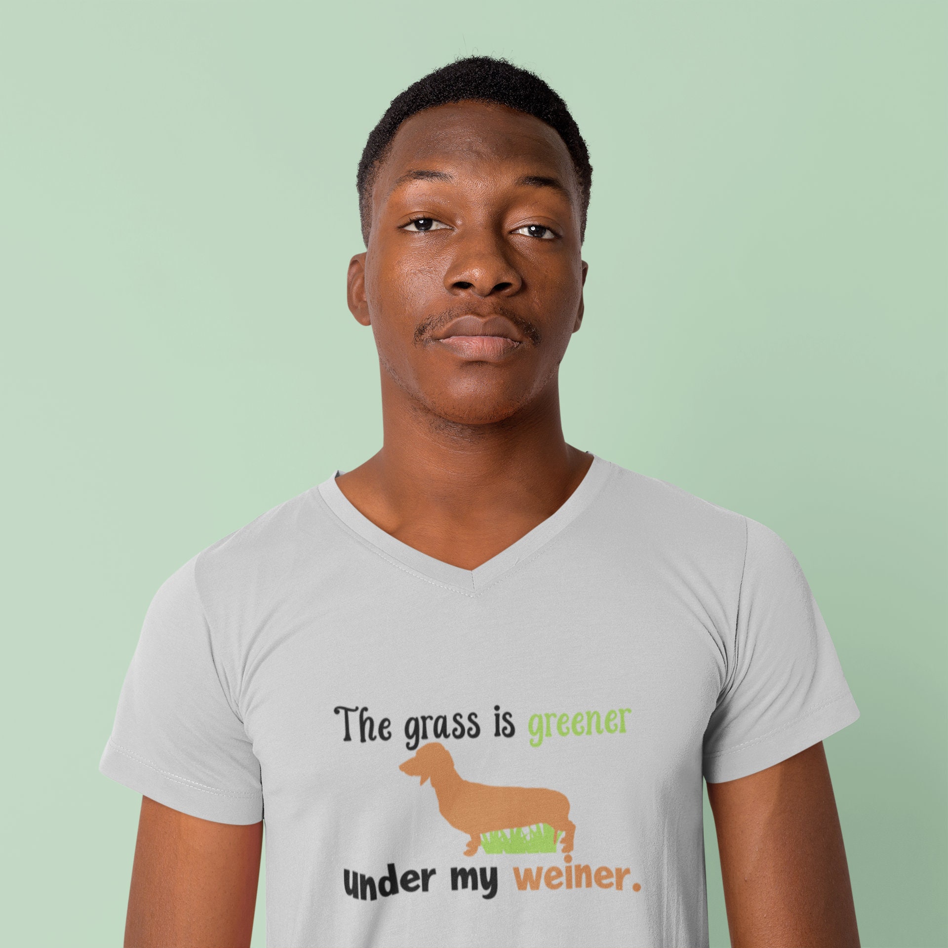 The Grass is Greener Under My Weiner Cut File Pack Etsy