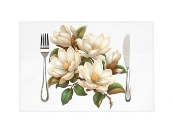 Magnolia Flower Placemat Set (4)