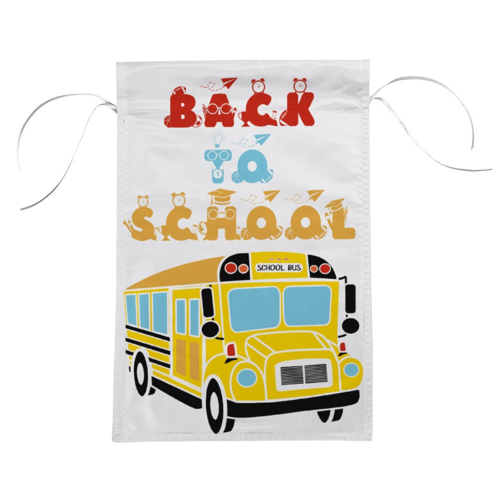 Baccessor Gartenflagge „Back To School“ – 32,5 X 45,7 Cm, Doppelseitig, Jute, Wetterfest, Für Garten & Terrasse