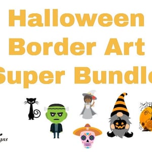 Halloween Border Art Super Bundle