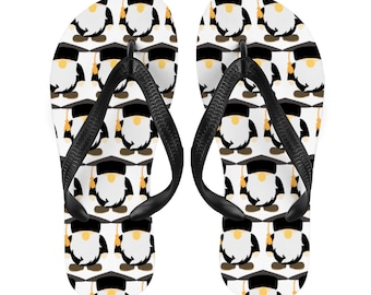 Graduation Gnome Adults' Flip Flops