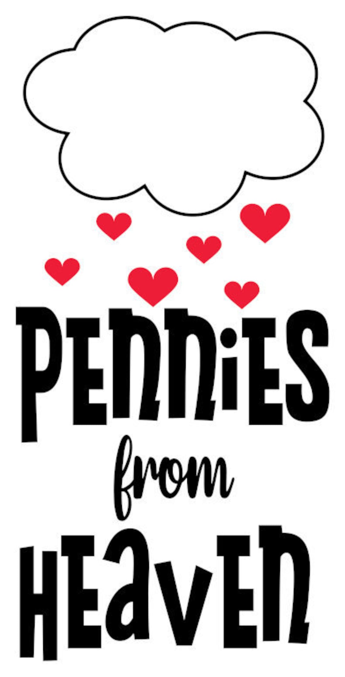 Pennies From Heaven Svg, Religious, Png, Digital Art, Cut File, Make ...