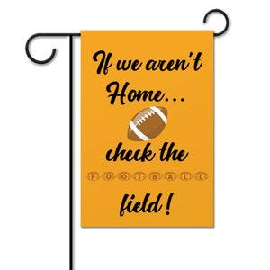 Check Football Field Garden Flag 12&quot; x 18&quot;, Football, Football Player, Sports