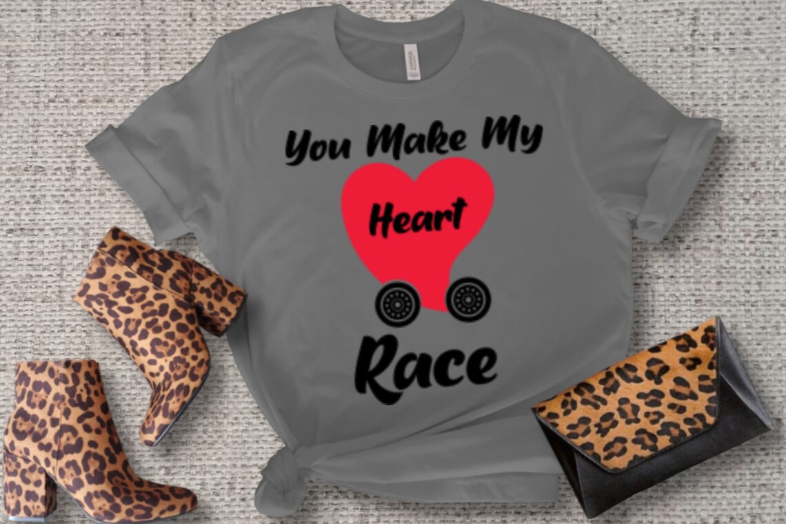 You Make My Heart Race Cut File Pack - Etsy