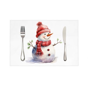 Snowman Placemat Set of 4