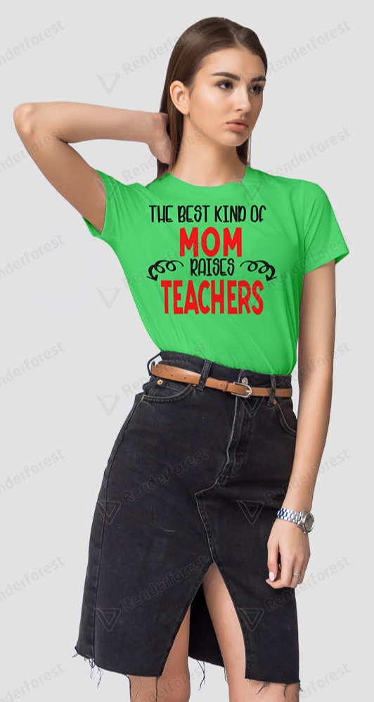 The Best Kind of Mom Raises Teachers Svg Mom Mother - Etsy
