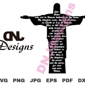 Lord's Prayer - Jesus Cut File Pack