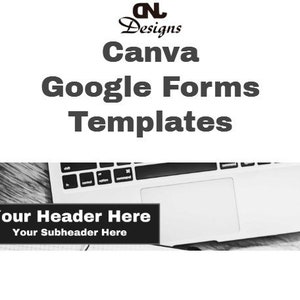Canva Google Forms Templates - Etsy