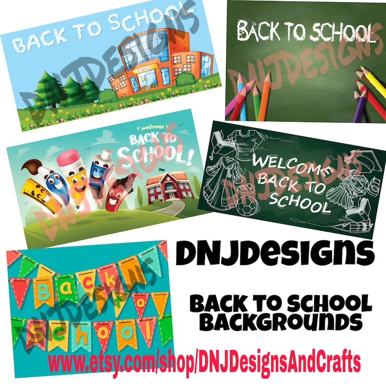 Back to School Zoom Backgrounds Teacher Etsy
