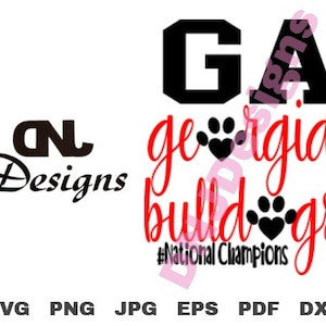 Georgia Bulldogs National Meister Cut File Pack, UGA