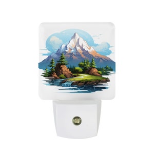 Mountain Nature Scene Night Light