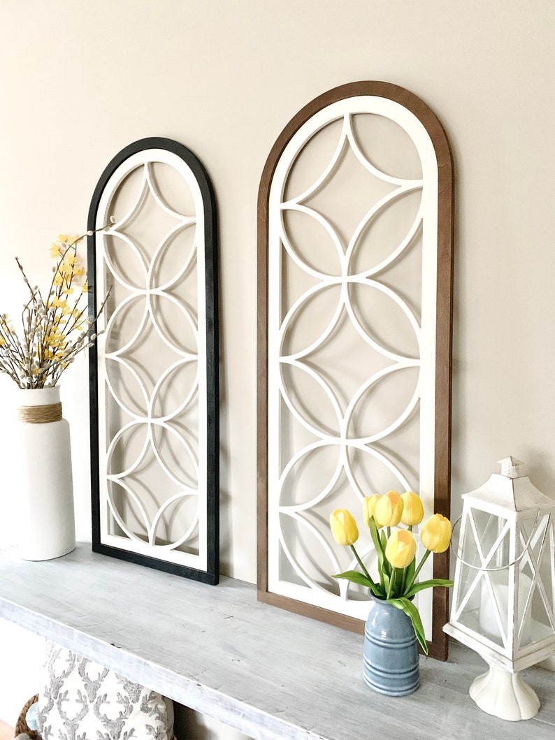 Custom Farmhouse Window Wall Decor: Rustic Modern Style - Etsy