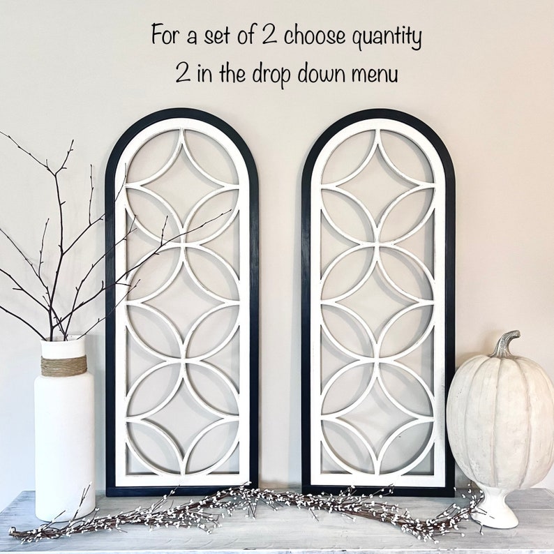 Custom Farmhouse Window Wall Decor: Rustic Modern Style - Etsy