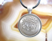 Rice Paddy Food FAO South Korea 50 Won 1972-1982 한국은행 Silver Tone 22mm Bezel Coin Pendant Handmade Jewelry Necklace
