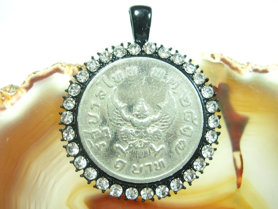 SONGBB necklace Fashion Thai Silver Vintage Crown Coin Necklace Female