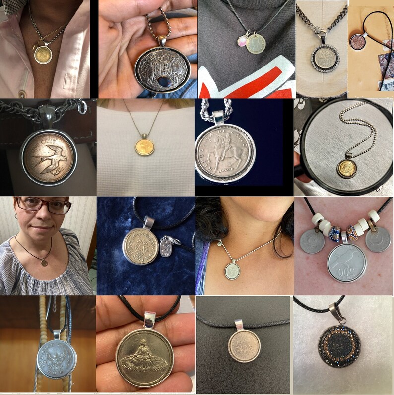 Reunited Germany Map European Union Italian Jewelry Italy Rome Silver Tone 30mm Coin Handmade Jewelry Unisex 20 Black Necklace