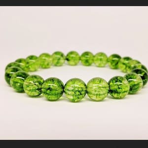 Peridot Bracelet, Wealth Bracelet, Prosperity Bracelet, Abundance Bracelet, Green Olivine Bracelet, Unisex Bracelet image 1