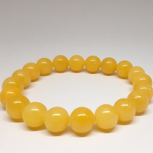 Jade Bracelet Yellow Jade Bracelet Good Luck Good Health Prosperity Success Bracelet Nephrite Bracelet jadeite calming GIFT for him for her