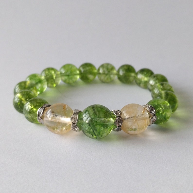 Handmade Prosperity Bracelet Crystal Quartz Gemstone Prosperity Gift
