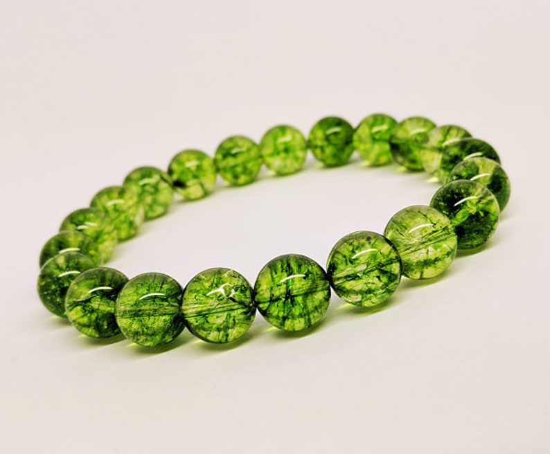 Peridot Bracelet, Wealth Bracelet, Prosperity Bracelet, Abundance Bracelet, Green Olivine Bracelet, Unisex Bracelet image 5