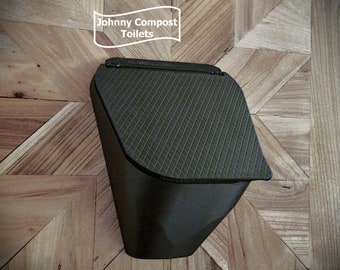Urinal with Hinged Lid -  Proprietary Anti-Splash Design, Wall-Mounted Covered-Urinal!
