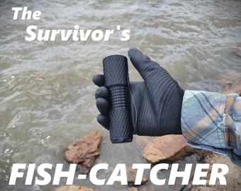 The Survivor's Fish-Catcher -- Pocket Reel Fishing Gadget, with Tackle Storage