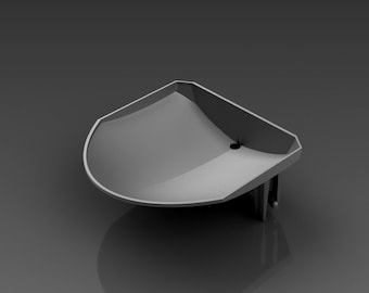 DIY Composting Toilet Urine Diverter, "Snap-On" Model (Ventilation Attachment sold separately for this model)