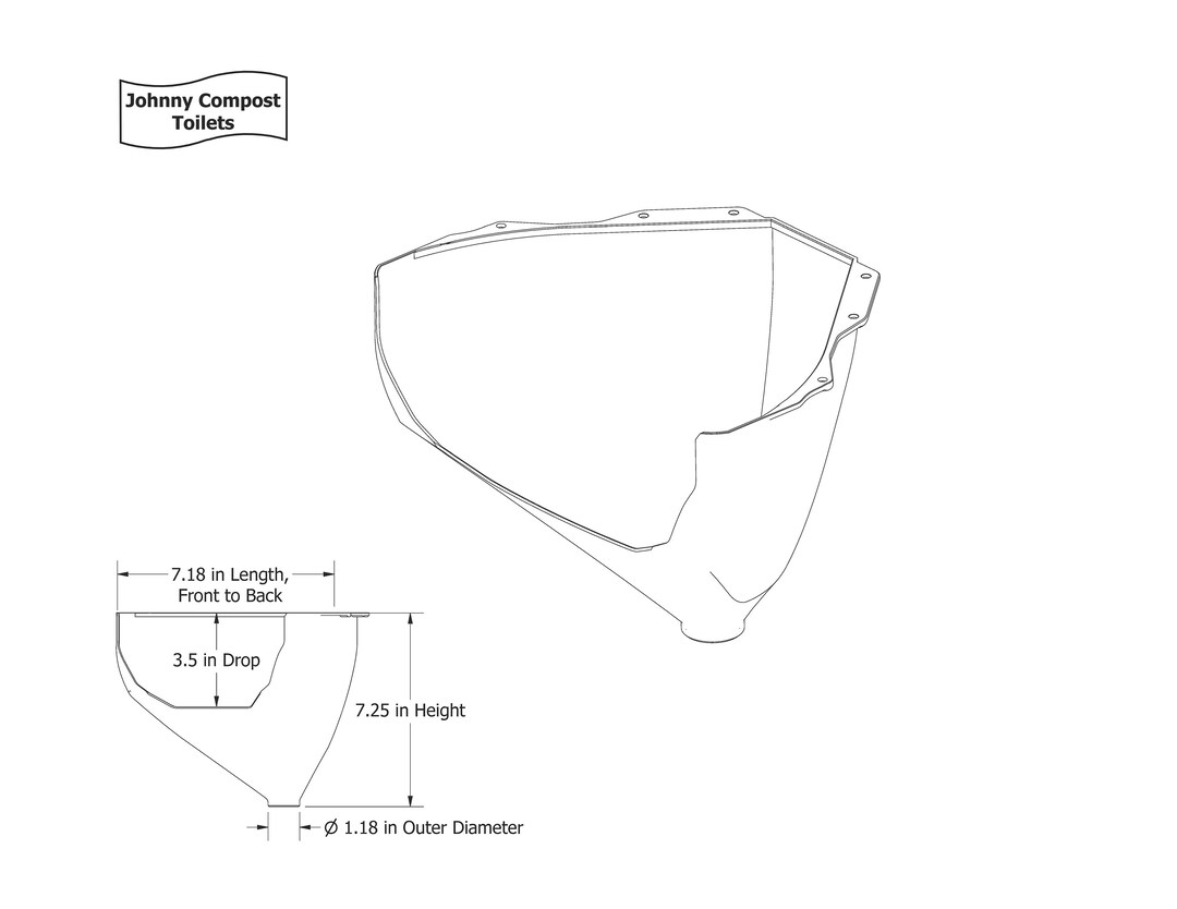 Replacement Urine Diverter for Compost Johnny Edition Toilets Etsy