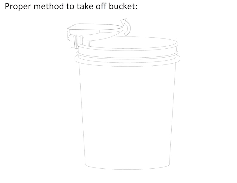 2 for 1 DIY Composting Toilet Urine Diverter, Snap-On Model Ventilation Attachment sold separately for this model image 8