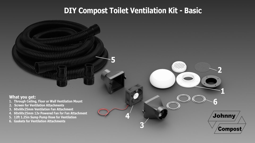DIY Compost Toilet Ventilation Kit Basic Etsy 日本