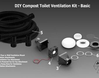 DIY Compost Toilet Ventilation Kit - Basic