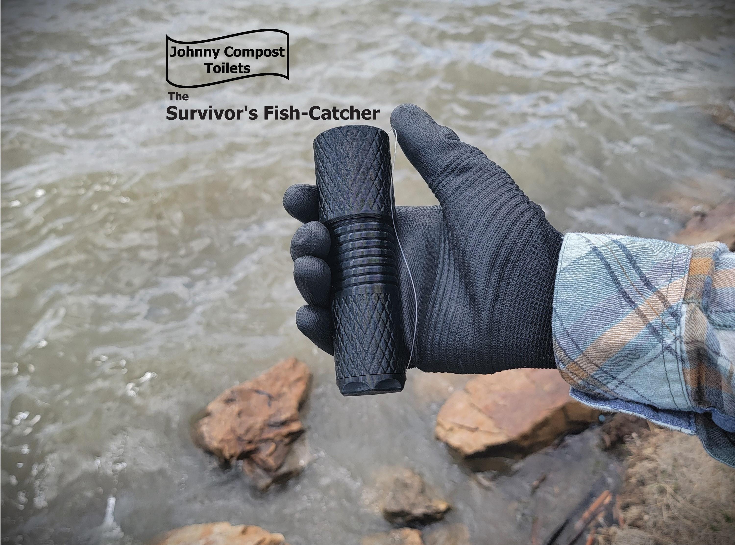 The Survivor's Fish-catcher - Pocket Crank-reel Fishing Gadget, With ...