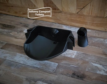 DIY Compost Toilet Urine Diverter and Vent Attachment, In-Bucket Model Version 2