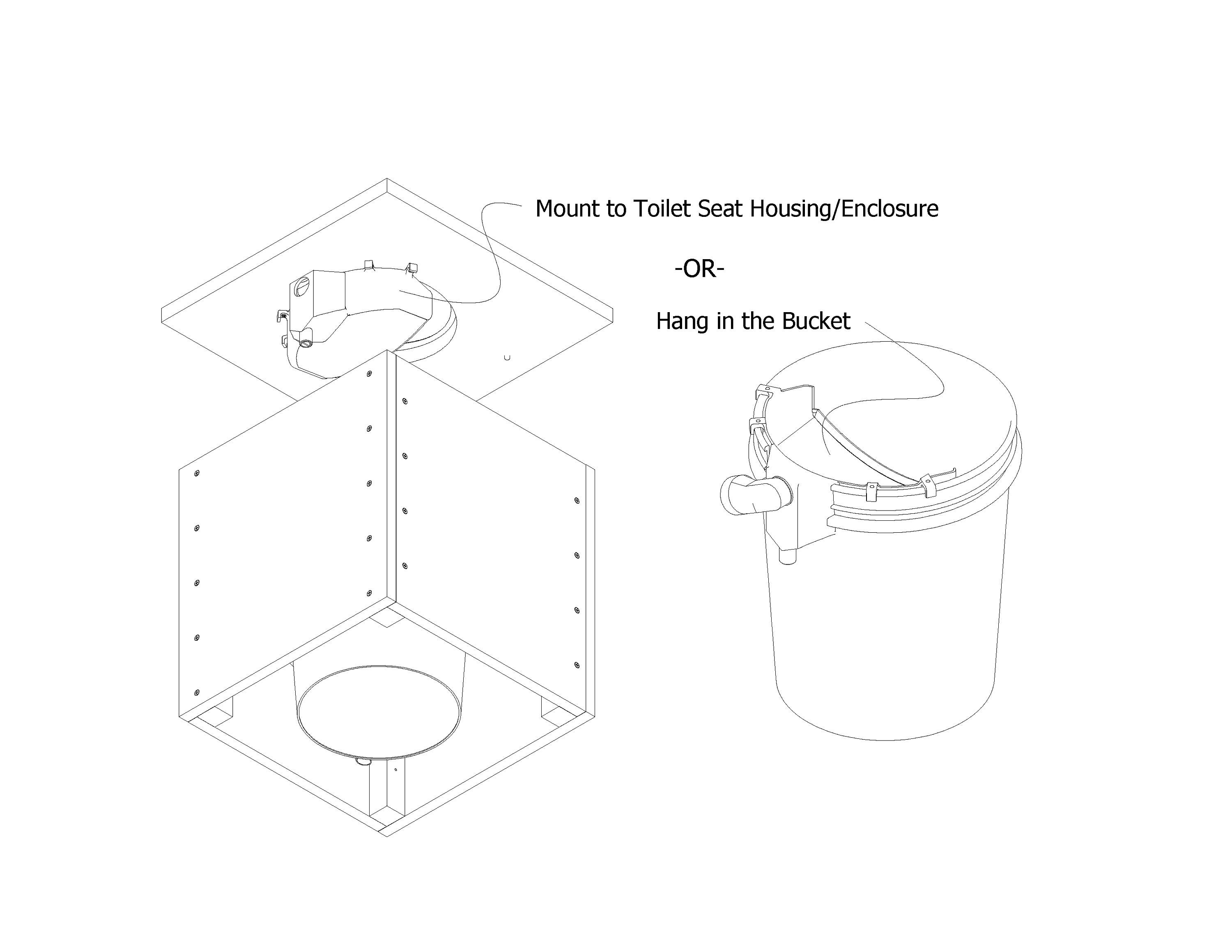DIY Compost Toilet XL Urine Diverter and Ventilation Kit Etsy Canada