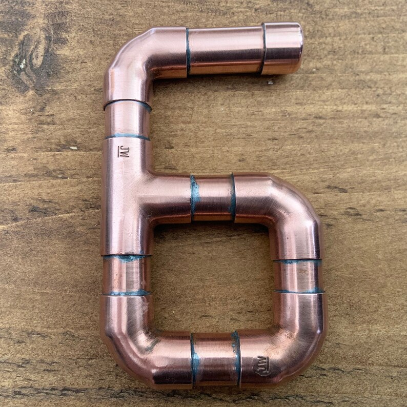 Copper Pipe Numbers Etsy