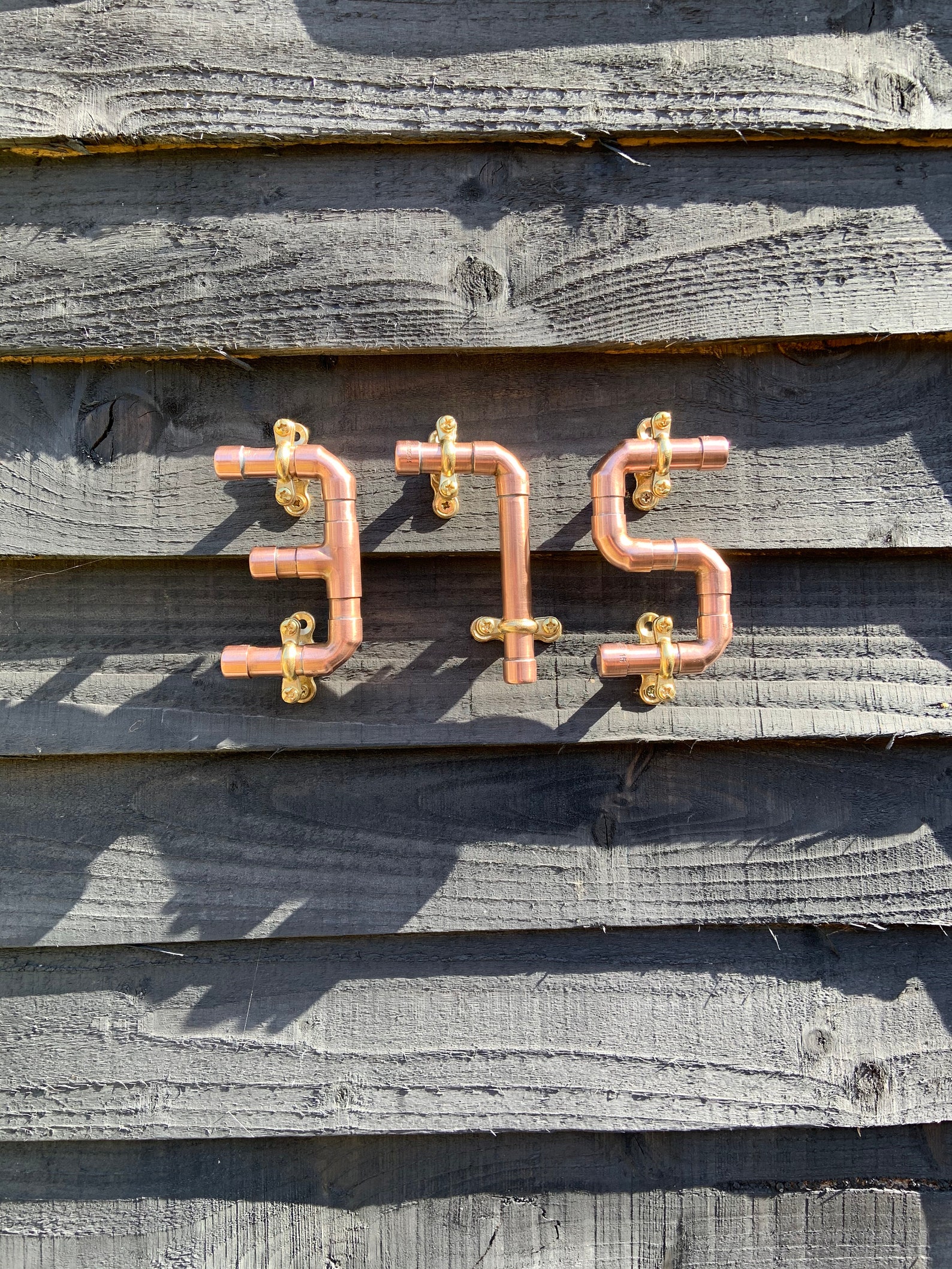 Copper Pipe Numbers Etsy