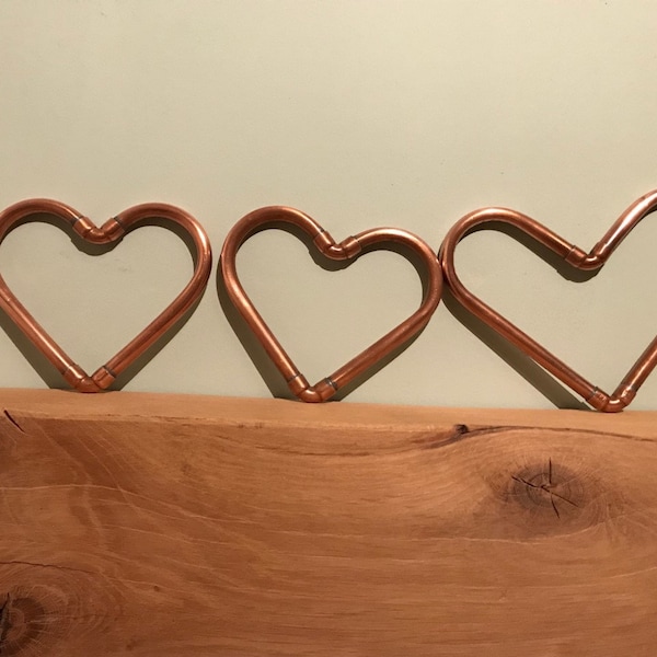 Copper Pipe Love Heart