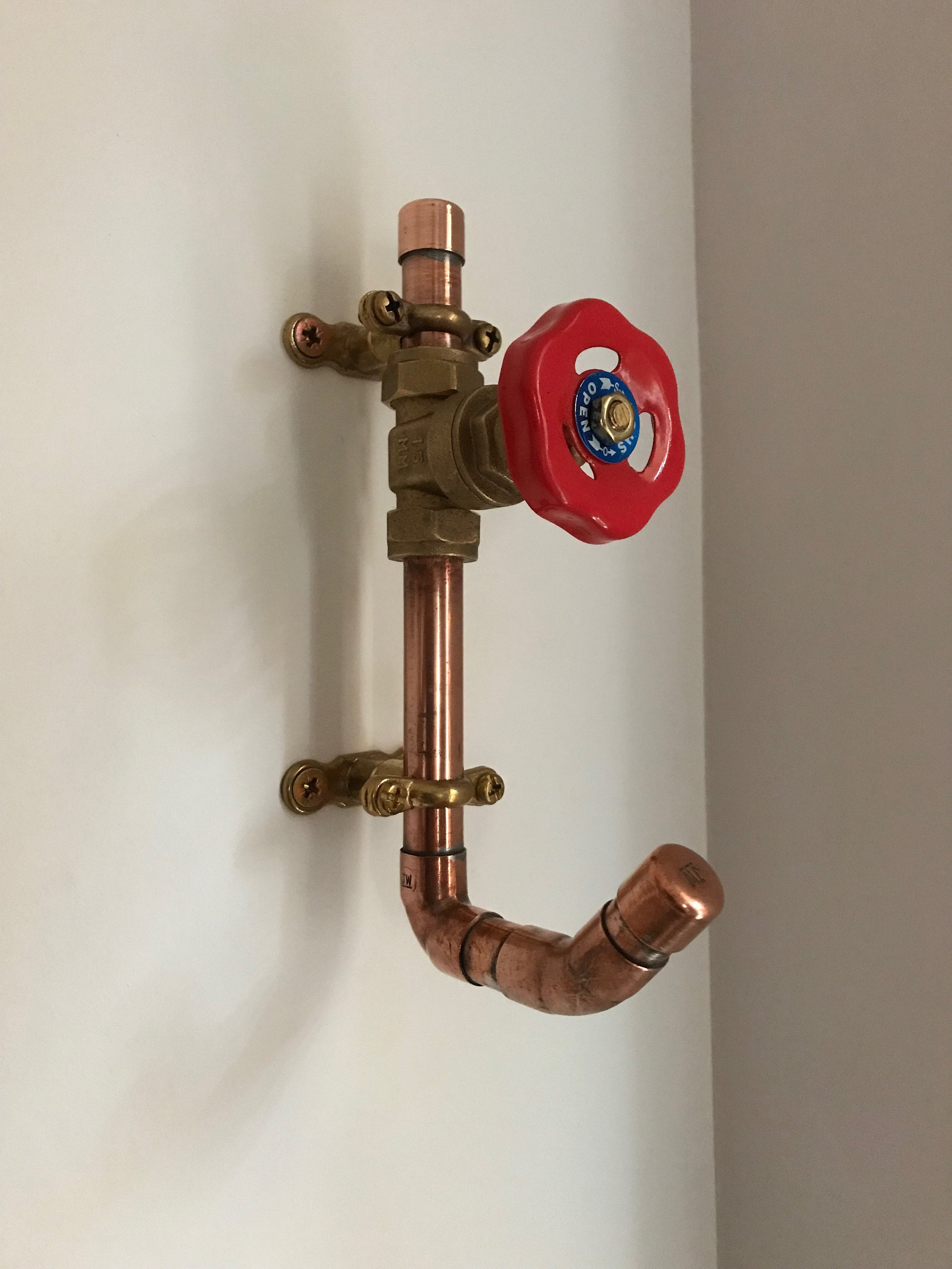 Copper Pipe Coat Hook Etsy
