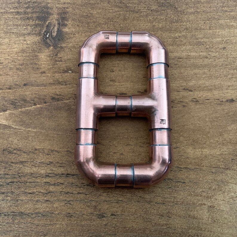 Copper Pipe Numbers Etsy UK