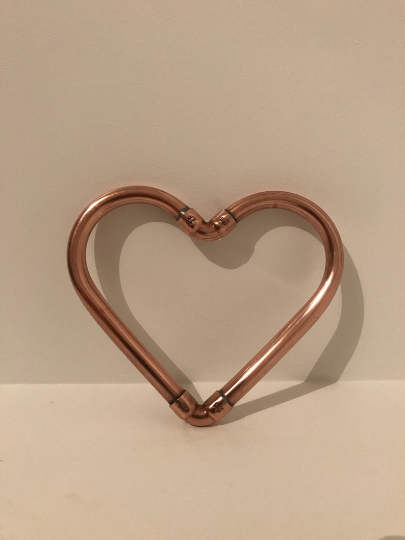 Copper Pipe Love Heart | Etsy
