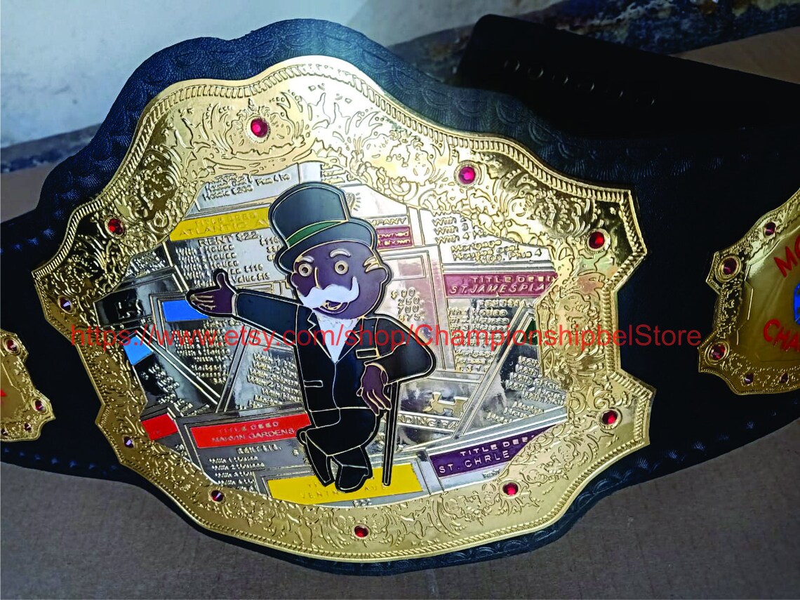 Monopoly Championship Belt Monopoly Title Belt Etsy UK
