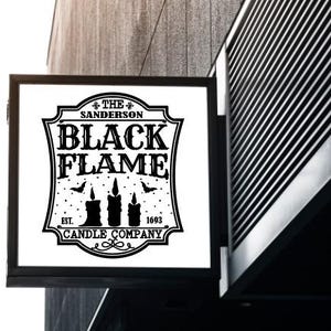 Black Flame Kerze Firma