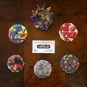 Geldbörse, Portemonnaie, Portemonnaie, gefaltet, plissiert, bunt, skurril, Origami, Cowboystiefel, Comics, Spirograph, Spitze, Medaillons, Harlekin