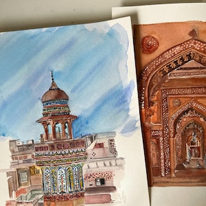 Mosquée Wazir Khan, Androon Lahore Shahi Mohala Impression artistique originale