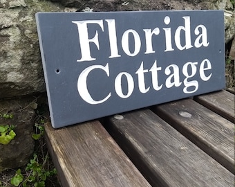 Welsh Slate Hose Sign 30cm x 12.5cm