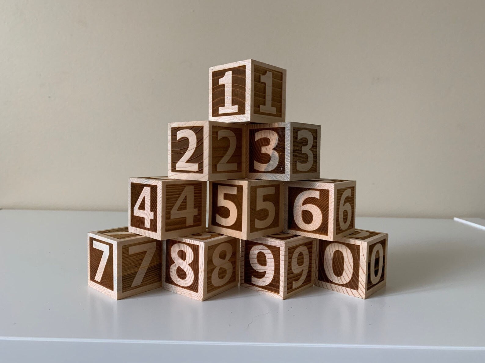 Wood Number Blocks / Baby Blocks / Baby Shower Gift / Laser - Etsy